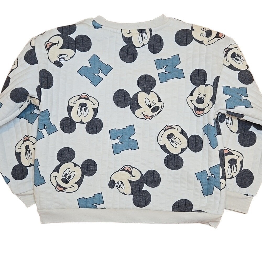 Vintage Mickey Mouse Disney Kids Boy's Graphic Pullover Sweatshirt Sporty Size 6 - Picture 5 of 5